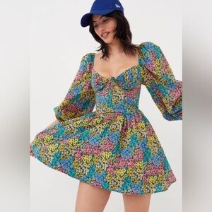 For Love and Lemons Floral Ruth Multicolor Dress
